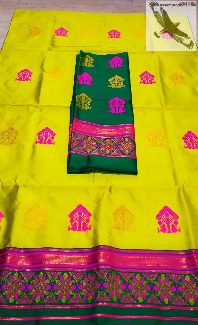 #Handloom Mixed Silk Mekhela Sador/00250042001/MIXEDSILKMC110