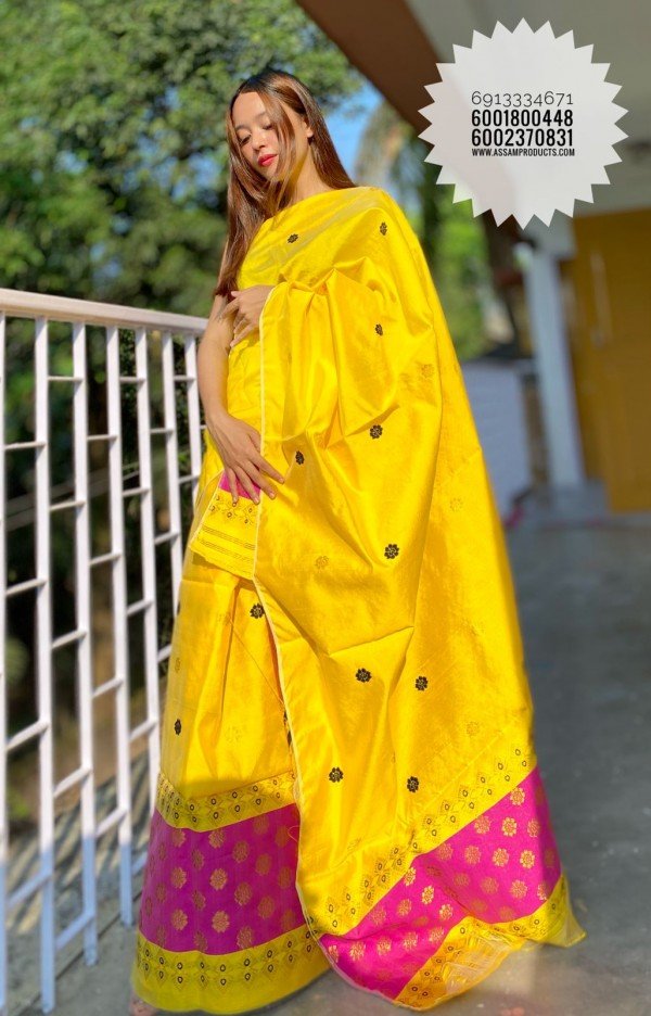 #Eagle Handloom Mixed Silk Mekhela Sador/0025005O001