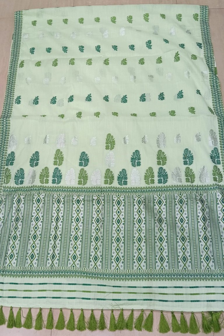 Ready To Wear Cotton Saree With Blouse Material/ 03560001001