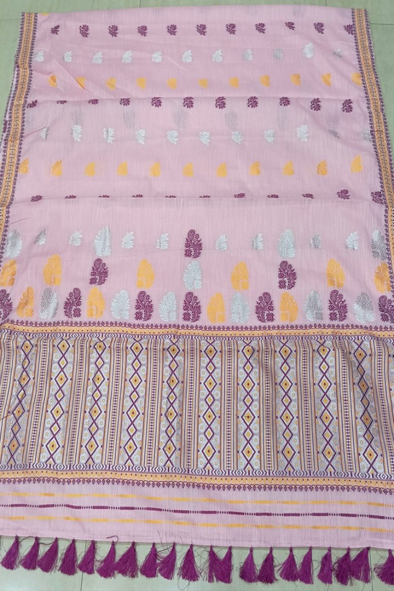 Ready To Wear Cotton Saree With Blouse Material/ 03560001001