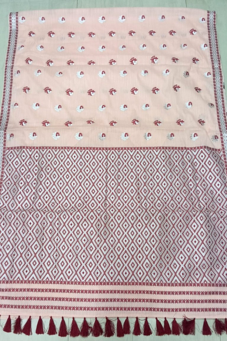Ready To Wear Cotton Saree With Blouse Material/ 03560001001