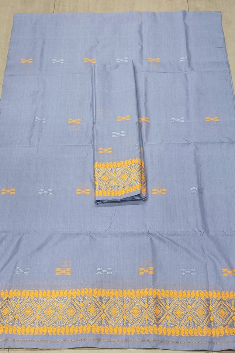 Handloom Silk Cotton Mekhela Sador With Blouse Material/ 03570001001