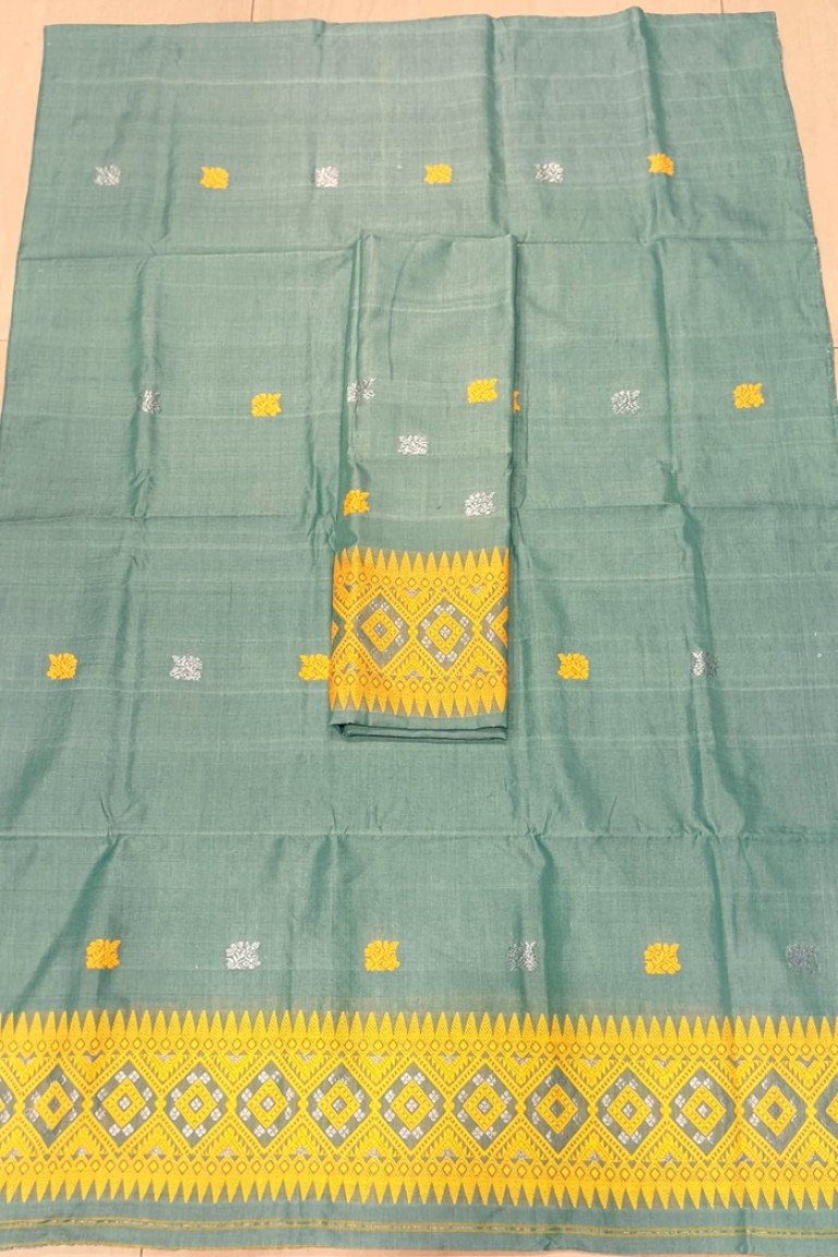 Handloom Silk Cotton Mekhela Sador With Blouse Material/ 03570001001