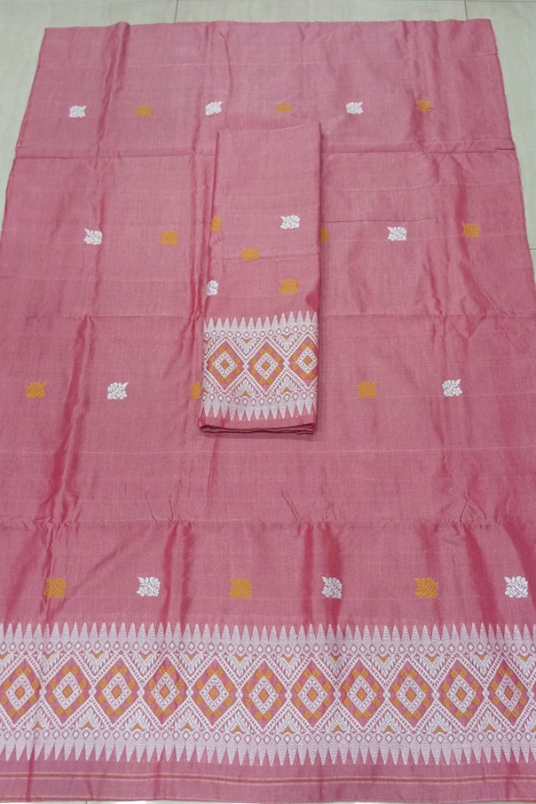 Handloom Silk Cotton Mekhela Sador With Blouse Material/ 03570001001