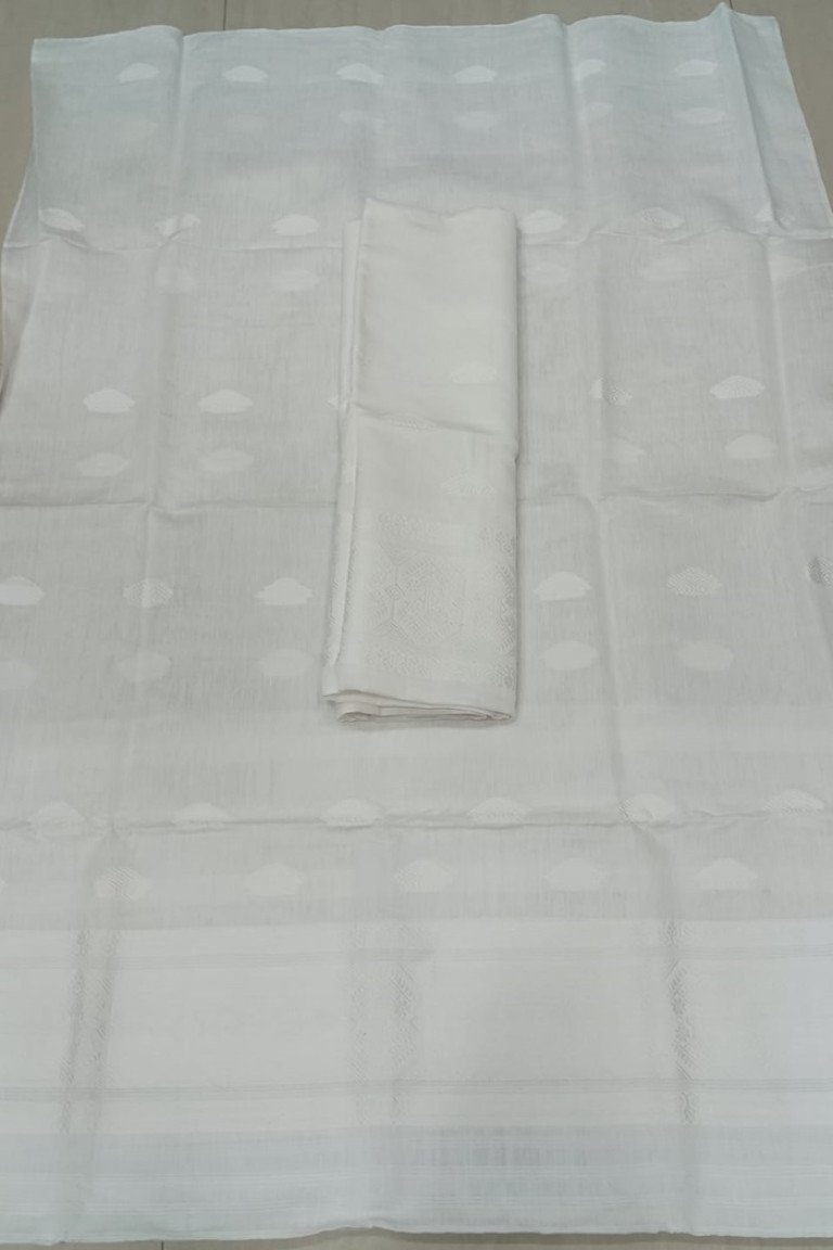 Handloom Nooni Cotton Mekhela Sador With Blouse Material/ 0137000O001