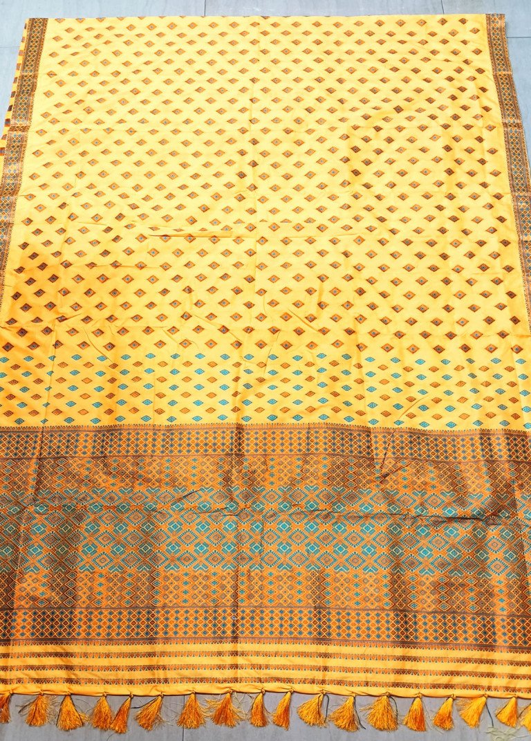 MIXED SILK SAREE WITH BLOUSE MATERIAL / 03050005001