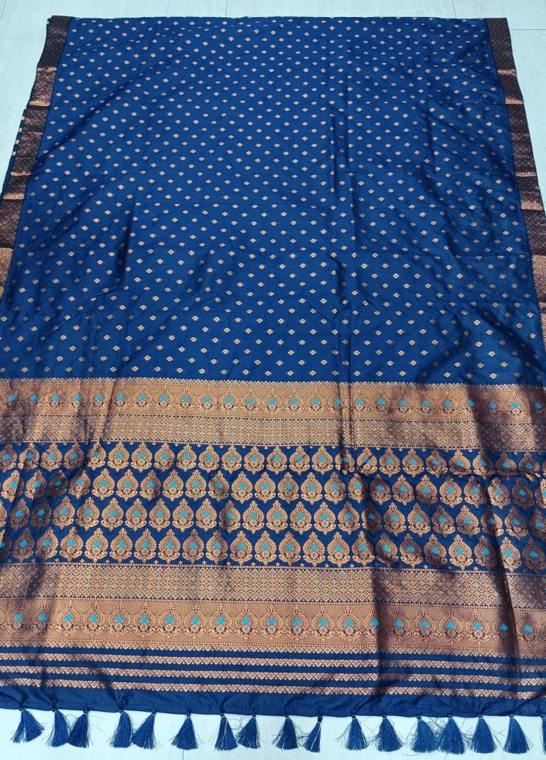 MIXED SILK SAREE WITH BLOUSE MATERIAL / 03050005001