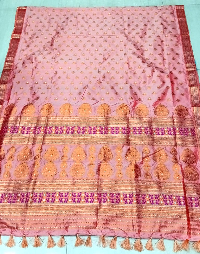 MIXED SILK SAREE WITH BLOUSE MATERIAL / 03050005001