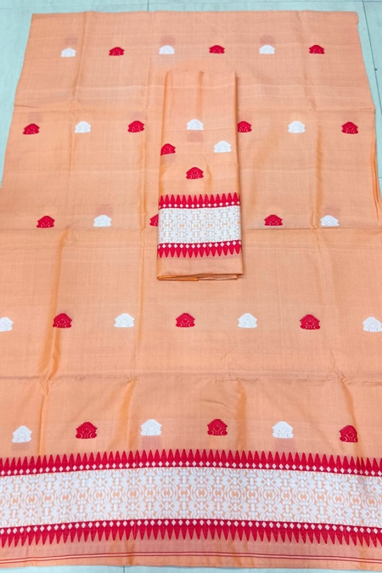 Handloom Silk Cotton Mekhela Sador With Blouse Material/ 03570001001