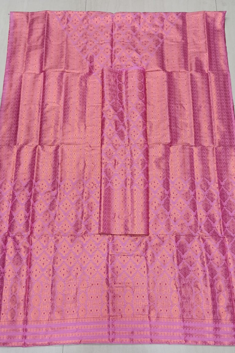 MIXED SILK MEKHELA SADOR WITH BLOUSE MATERIAL/ 03020004001