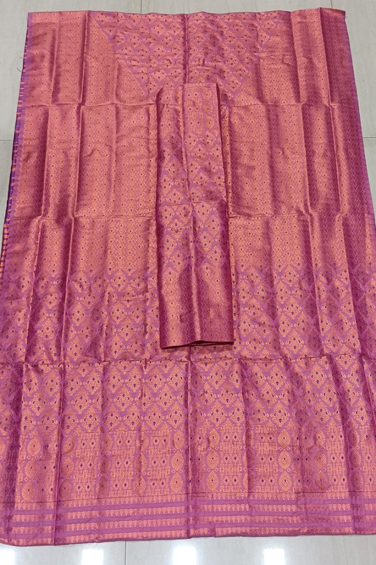 MIXED SILK MEKHELA SADOR WITH BLOUSE MATERIAL/ 03020004001
