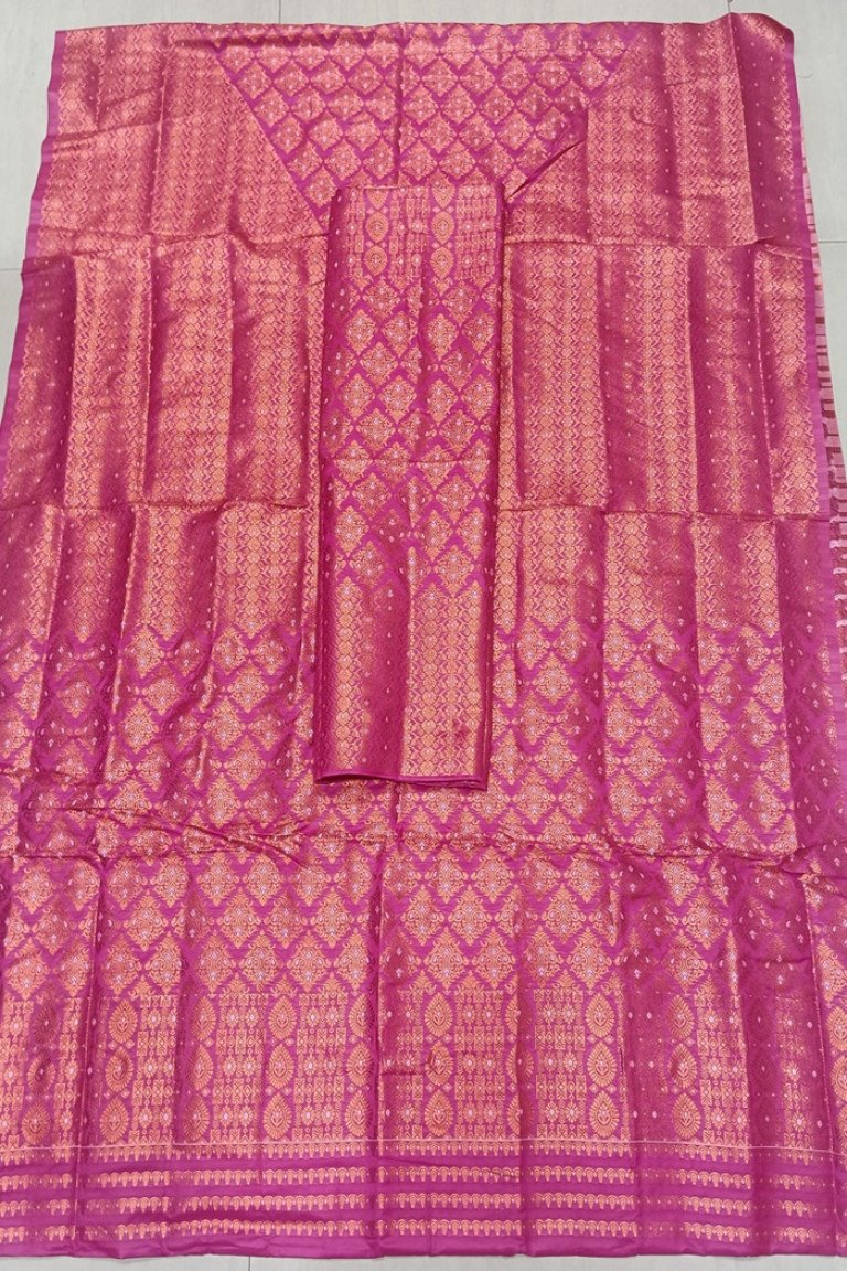 MIXED SILK MEKHELA SADOR WITH BLOUSE MATERIAL/ 03020004001