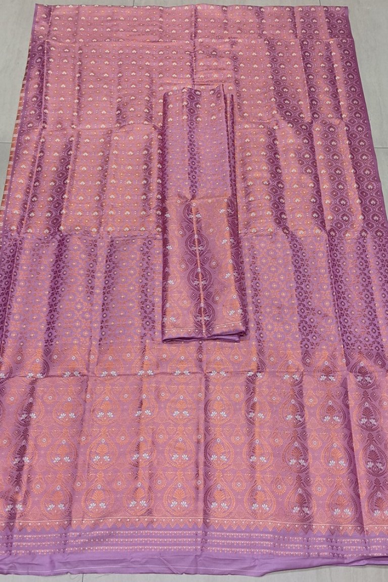 MIXED SILK MEKHELA SADOR WITH BLOUSE MATERIAL/ 03020004001