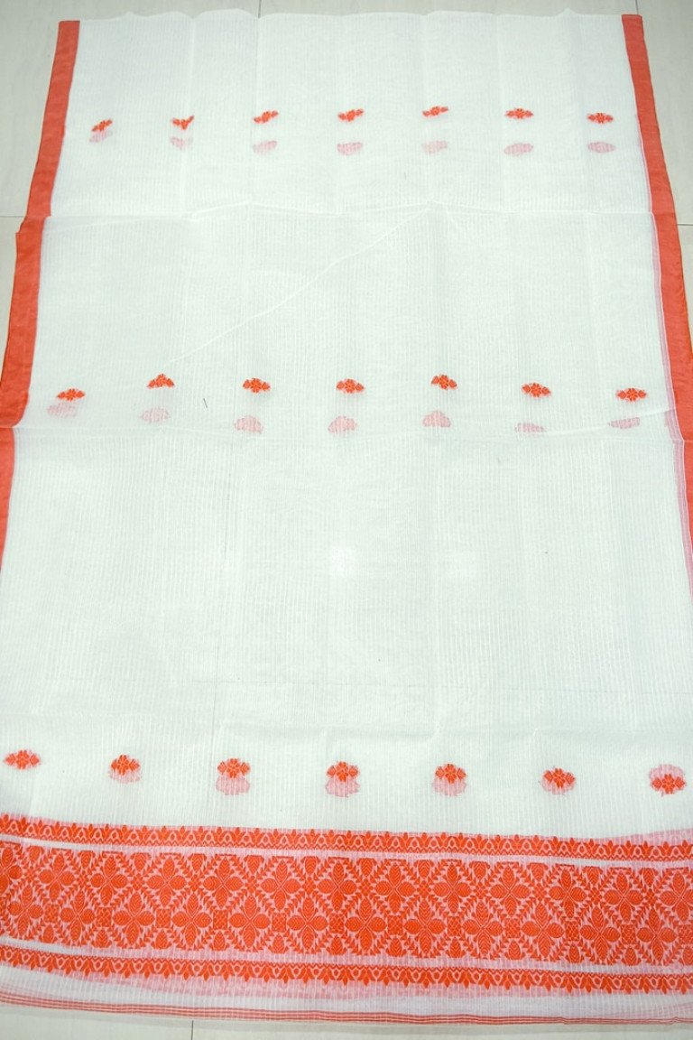 Handloom 80 Xuta Self Bordered Single Sador / 0053000S001