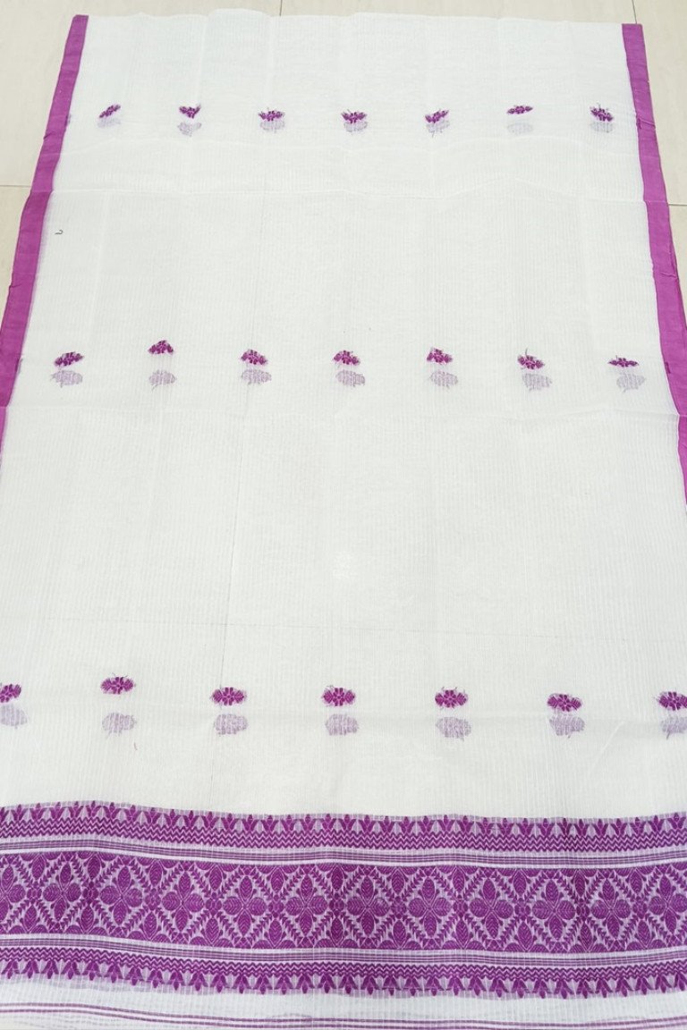 Handloom 80 Xuta Self Bordered Single Sador / 0053000S001