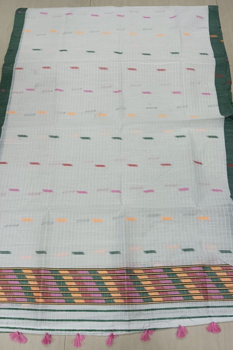 Gaari Pattern Self Bordered Ready To Wear Single Sador / 0053000T001