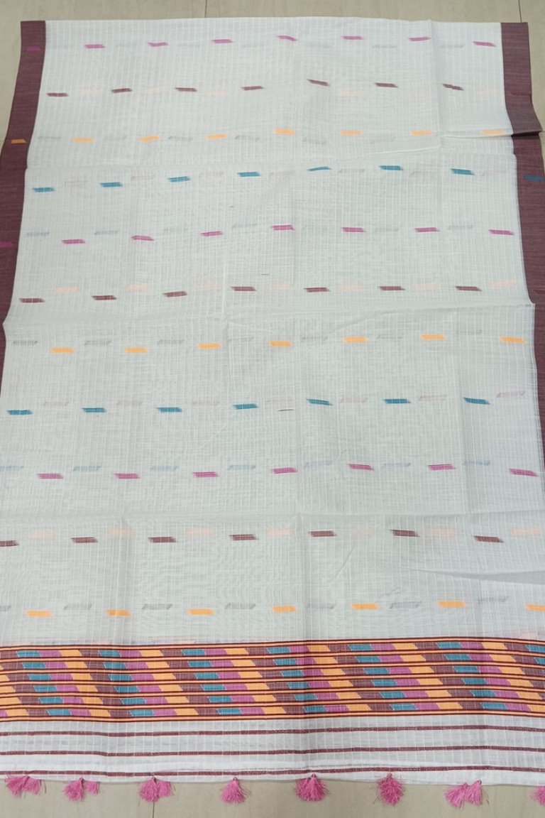 Gaari Pattern Self Bordered Ready To Wear Single Sador / 0053000T001