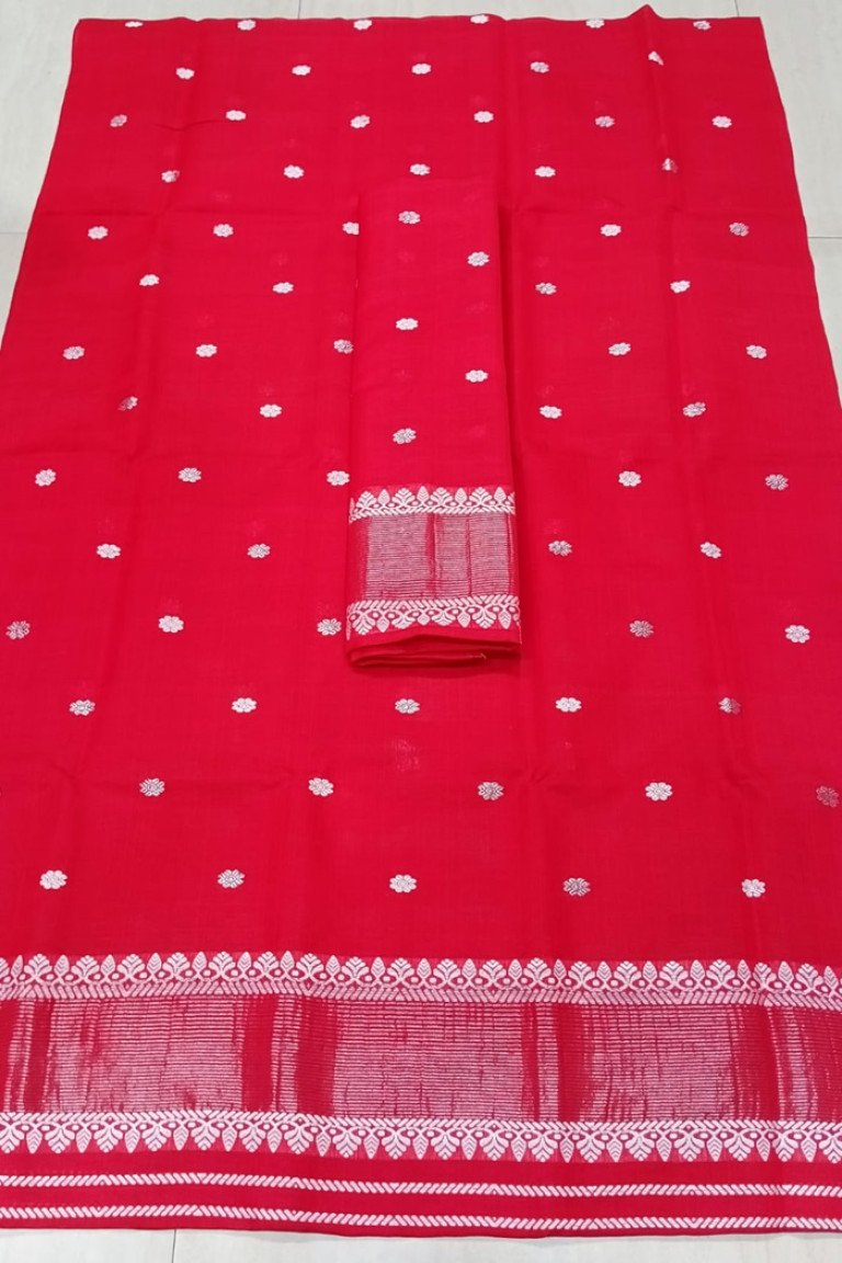 Handloom Kesa Paat Cotton Mekhela Sador with Blouse Material/ 0263000F001
