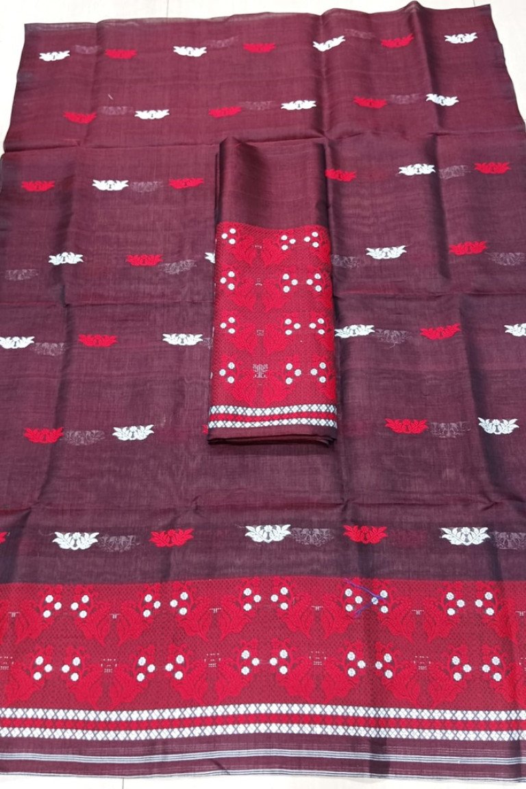 Handloom Kesa Paat Cotton Mekhela Sador with Blouse Material/ 0263000G001