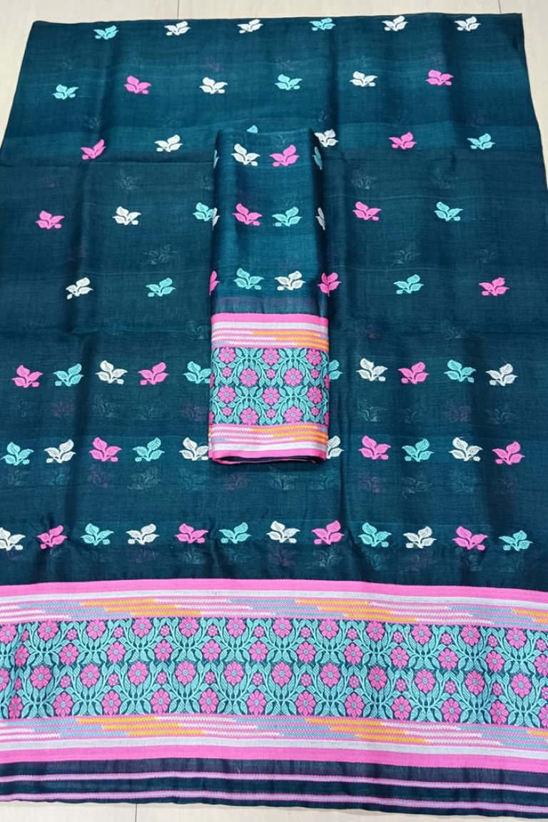 Handloom Premium Cotton Nooni Mekhela Sador with Blouse Material/ 0137000Q001