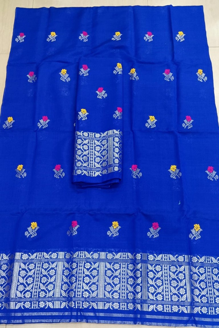 Handloom Kesa Paat Cotton Mekhela Sador with Blouse Material/ 0263000F001