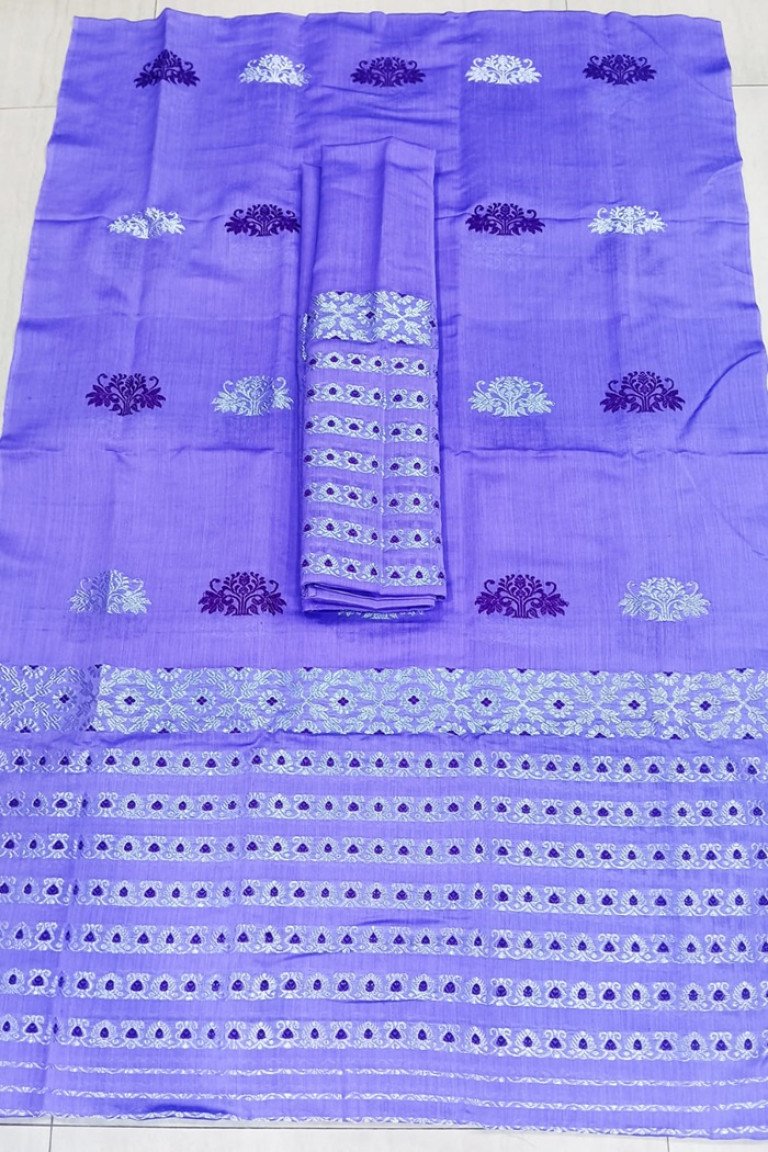 Handloom Kesa Paat Cotton Mekhela Sador with Blouse Material/ 0263000G001