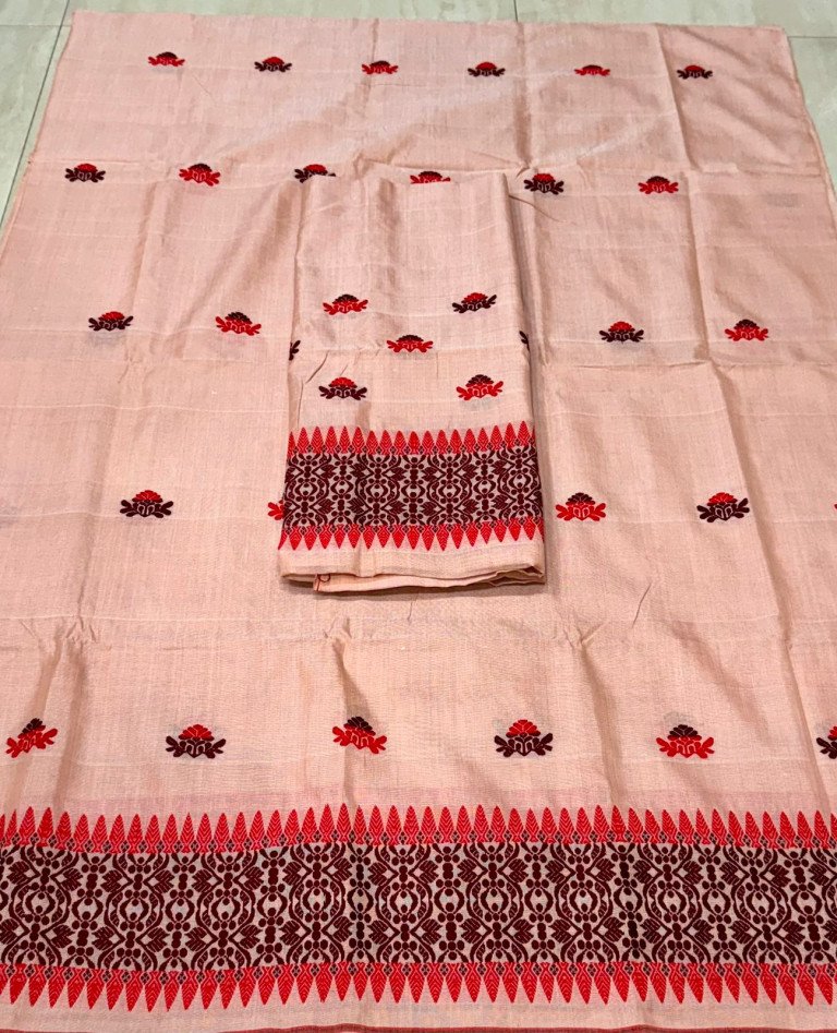 Handloom Silk Cotton Mekhela Sador With Blouse Material/ 03570001001