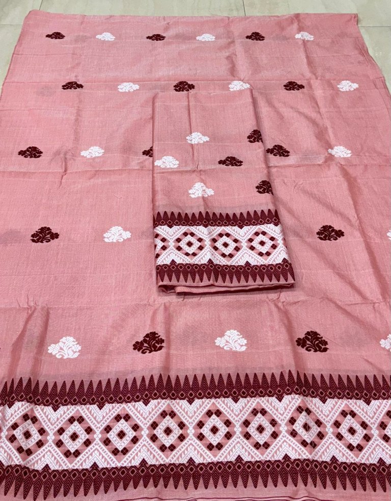 Handloom Silk Cotton Mekhela Sador With Blouse Material/ 03570001001