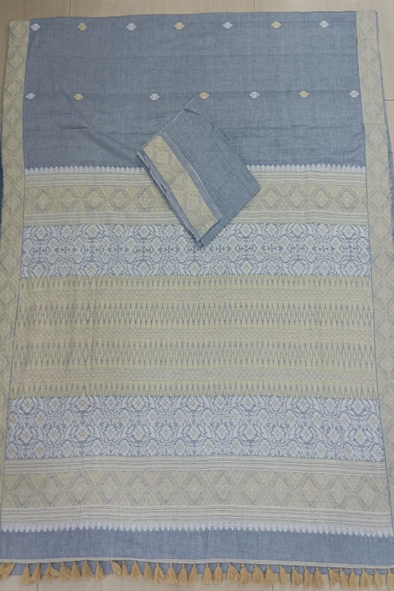 Handloom Pure Cotton Saree with Blouse Material/ 02520005001