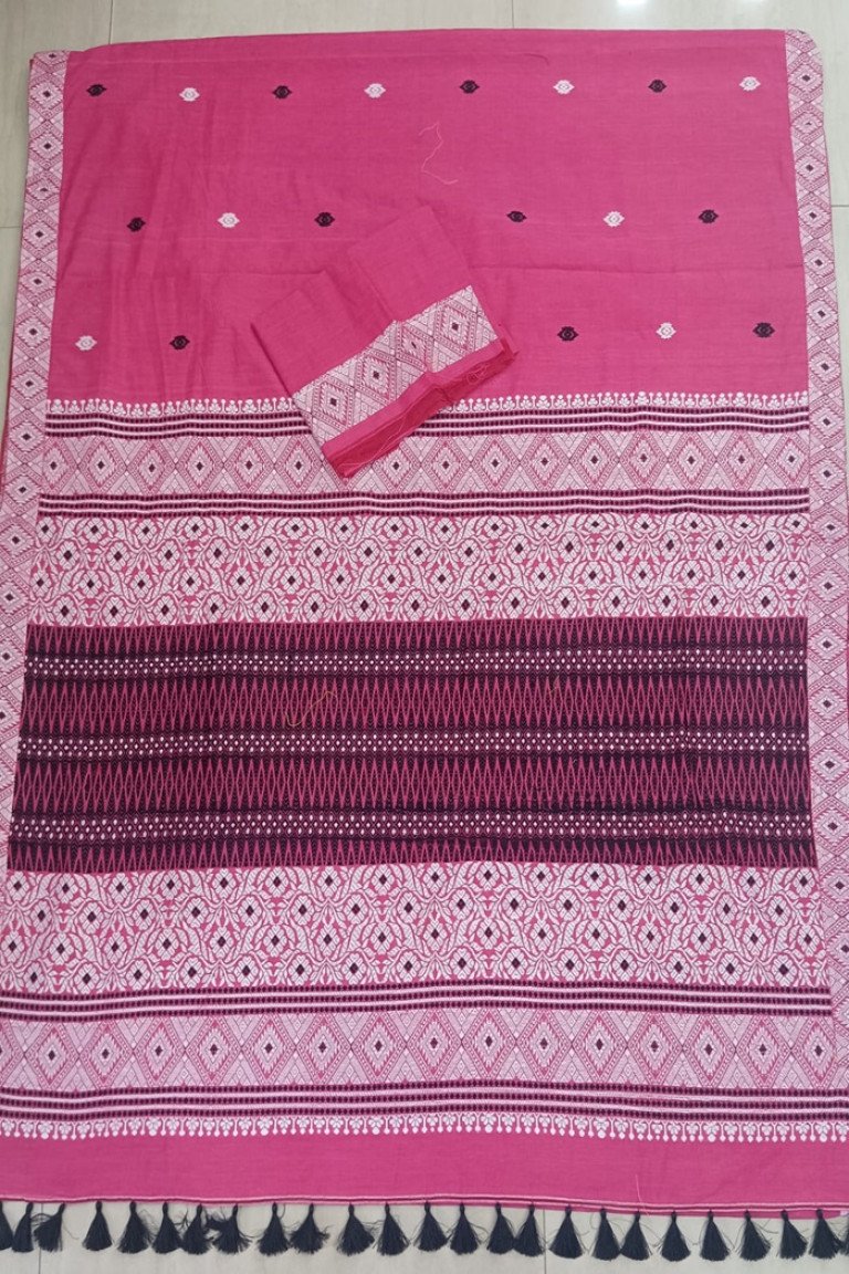 Handloom Pure Cotton Saree with Blouse Material/ 02520005001