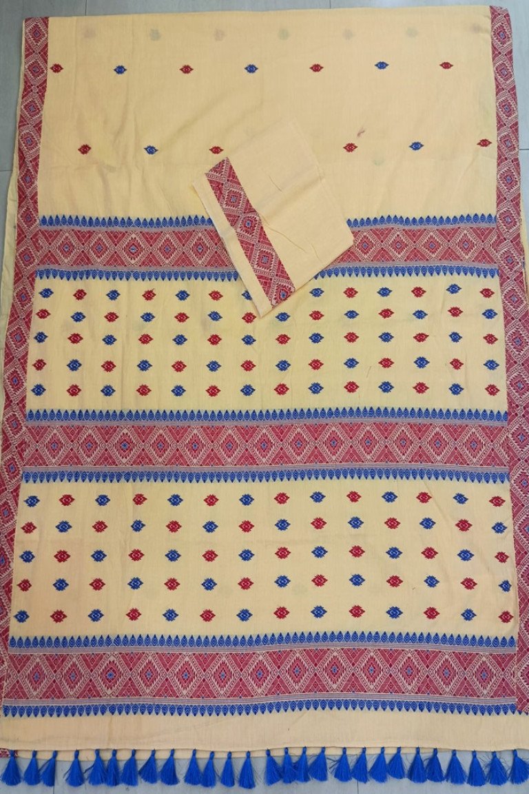 Handloom Pure Cotton Saree with Blouse Material/ 02520005001