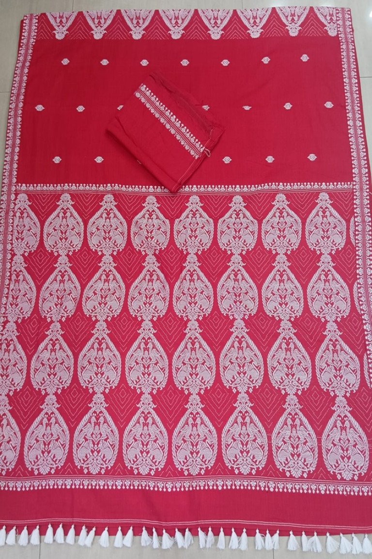 Handloom Pure Cotton Saree with Blouse Material/ 02520008001