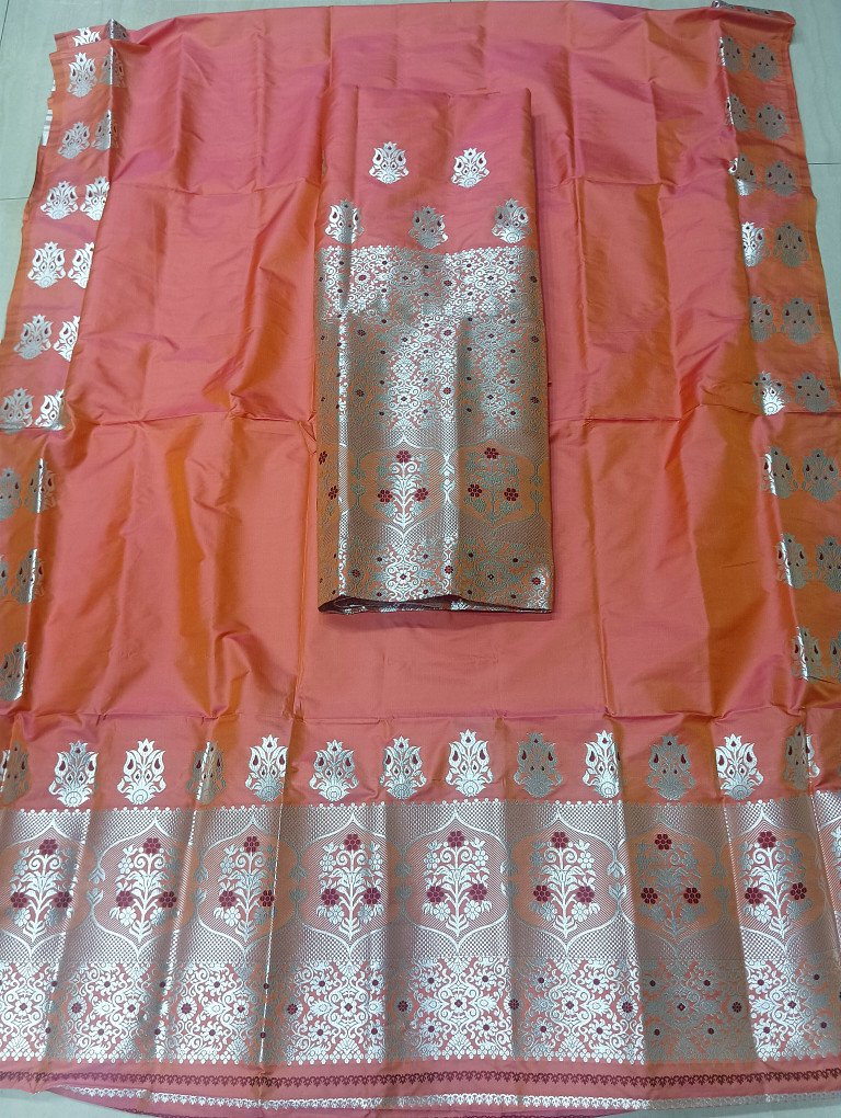 MIXED SILK MEKHELA SADOR WITH BLOUSE MATERIAL/ 0221000Q001