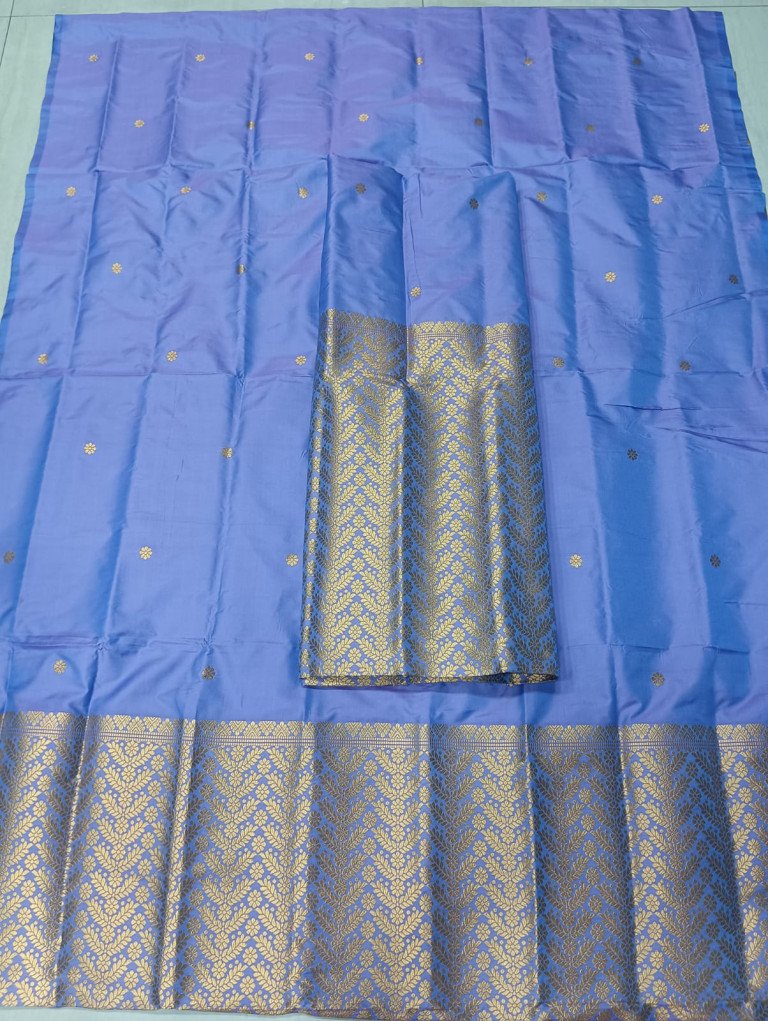 MIXED SILK MEKHELA SADOR WITH HEAVY BLOUSE MATERIAL/ মিক্সড চিল্ক মেখেলা চাদৰ ব্লাউজৰ কাপোৰৰ সৈতে/ 0221000S001