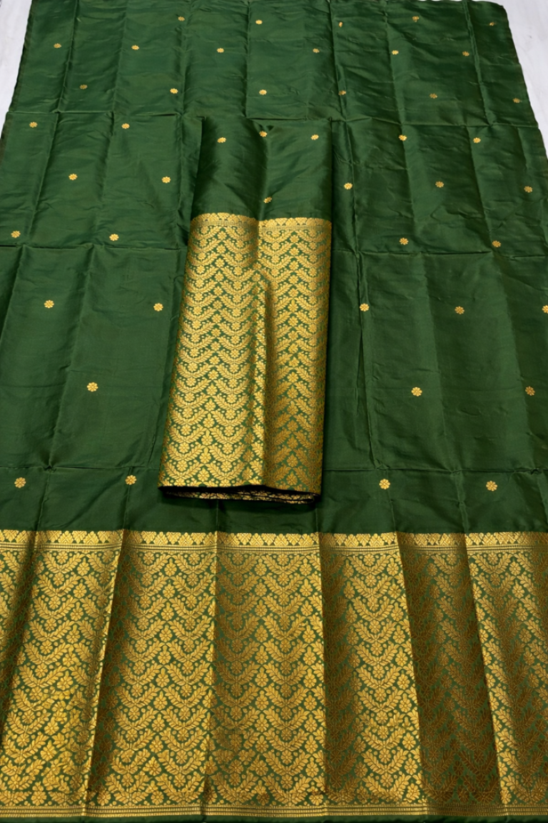 MIXED SILK MEKHELA SADOR WITH HEAVY BLOUSE MATERIAL/ মিক্সড চিল্ক মেখেলা চাদৰ ব্লাউজৰ কাপোৰৰ সৈতে/ 0221000S001