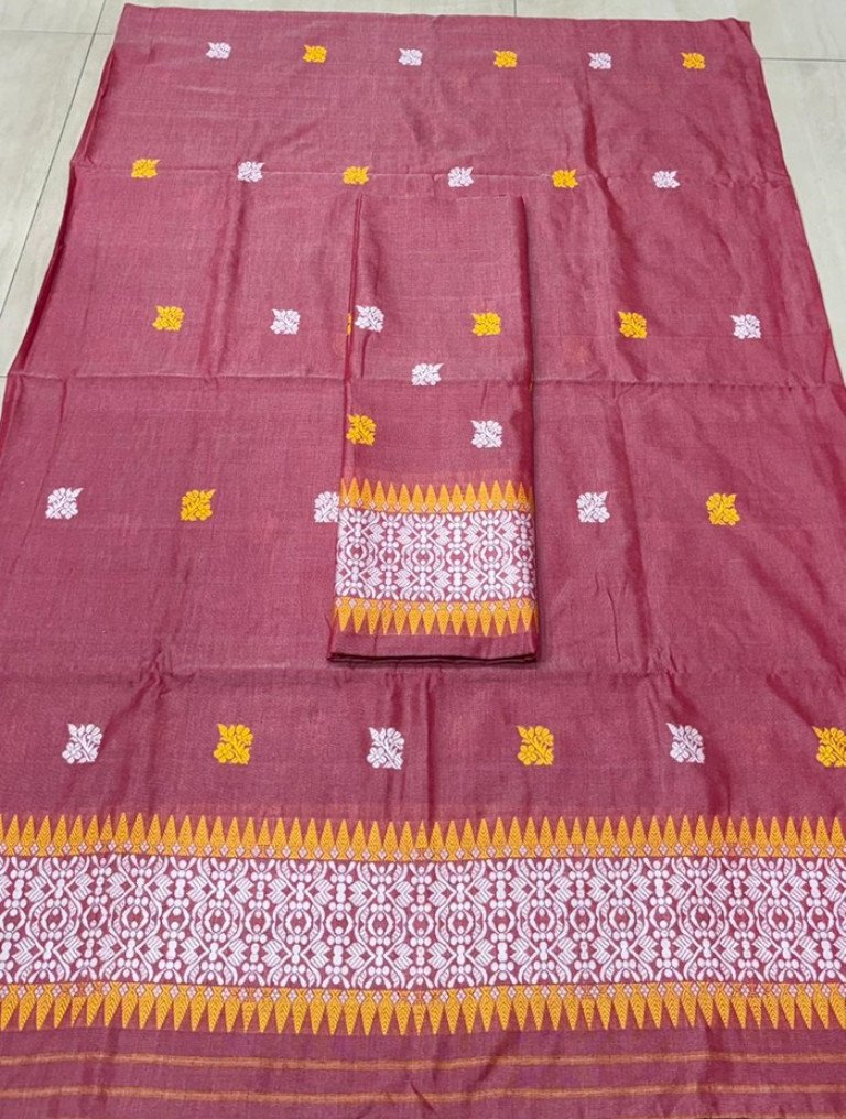 Handloom Silk Cotton Mekhela Sador With Blouse Material/ 03570001001