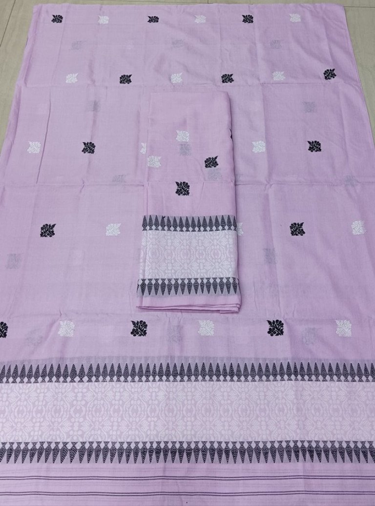 Handloom Silk Cotton Mekhela Sador With Blouse Material/ 03570001001