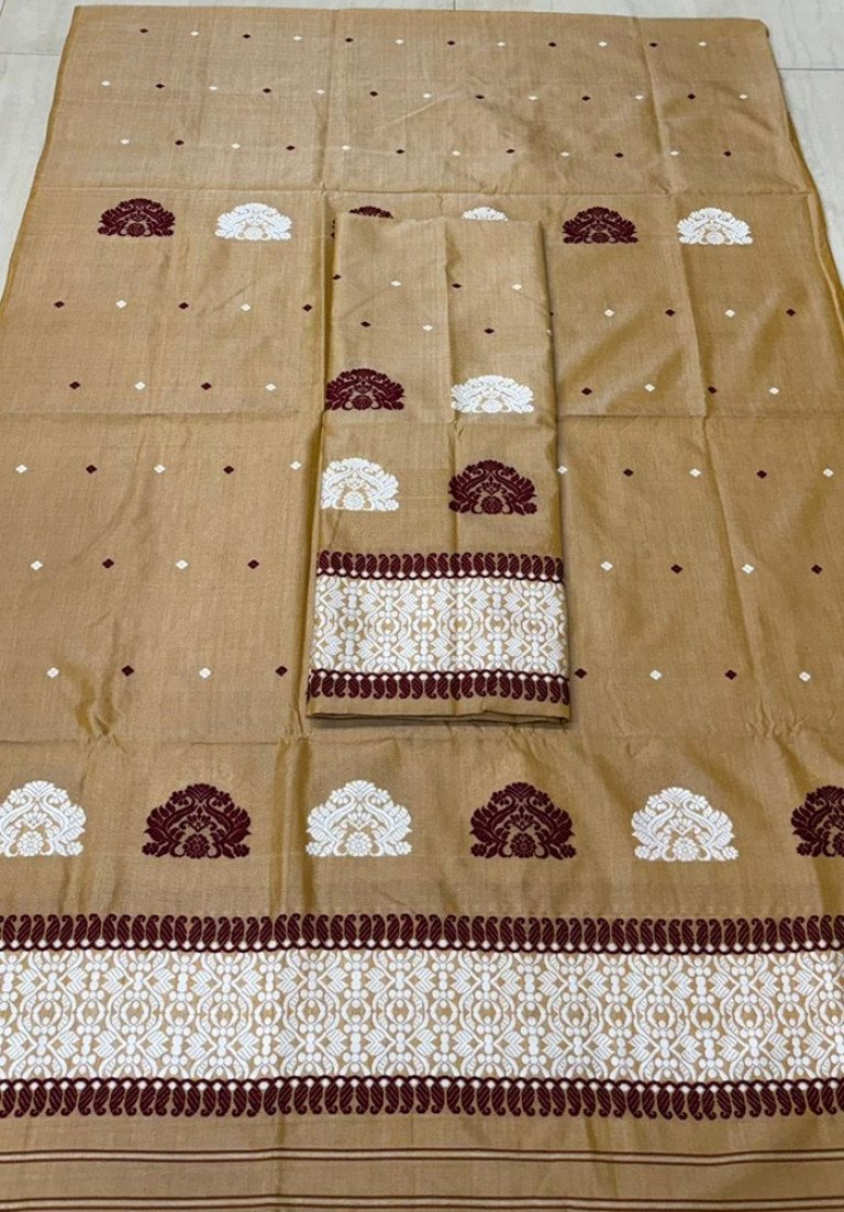 Handloom Silk Cotton Mekhela Sador With Blouse Material/ 03570002001