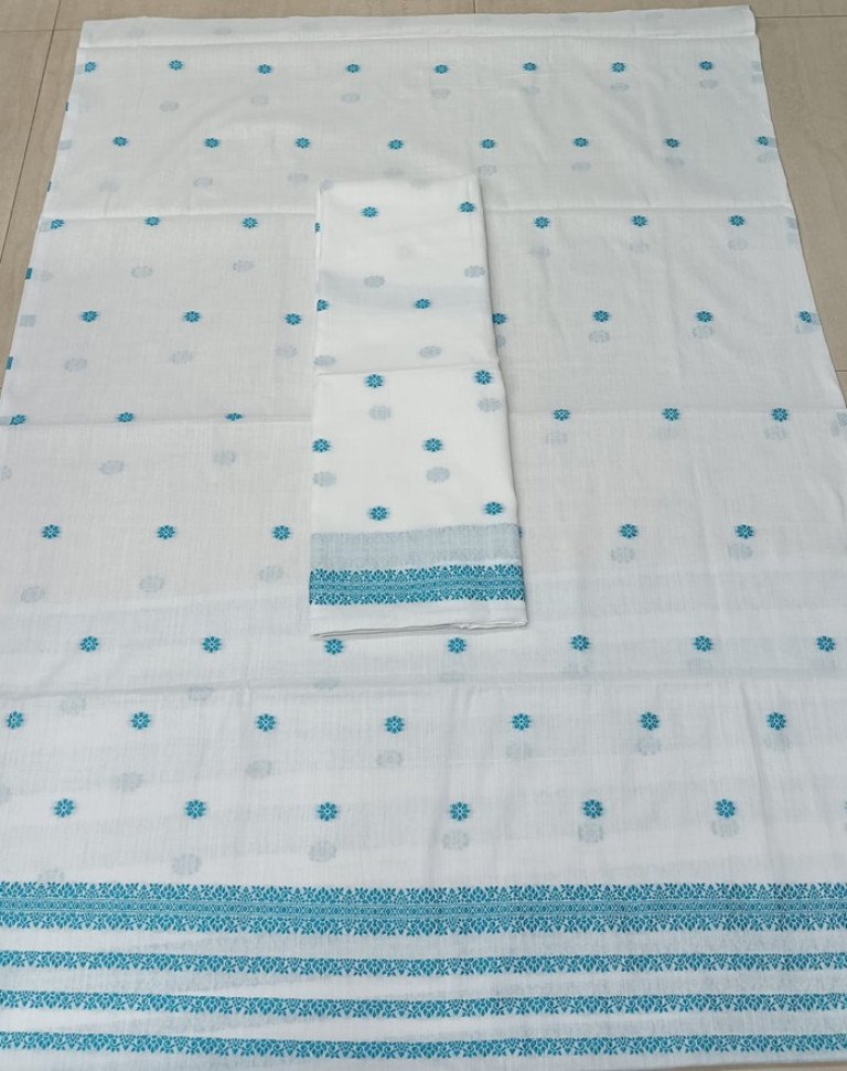 Cotton Mekhela Sador With Blouse Material / 03530004001