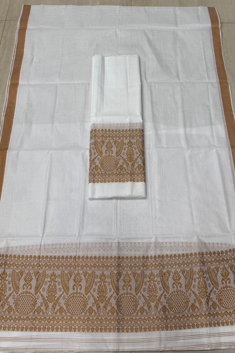Cotton Mekhela Sador Without Blouse Material / 03630002001