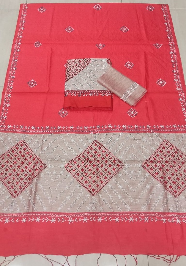 GHISA- COTTON BLEND MEKHELA SADOR WITH BLOUSE MATERIAL/ 01740003001