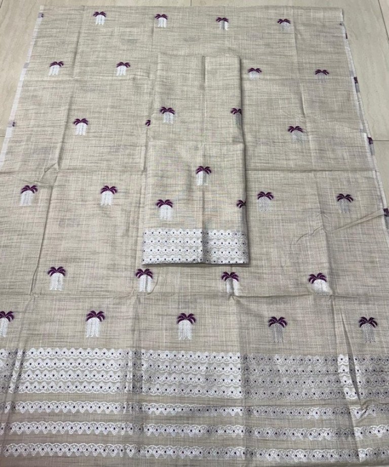 Khadi Cotton Mekhela Sador With Blouse Material / 03530003001