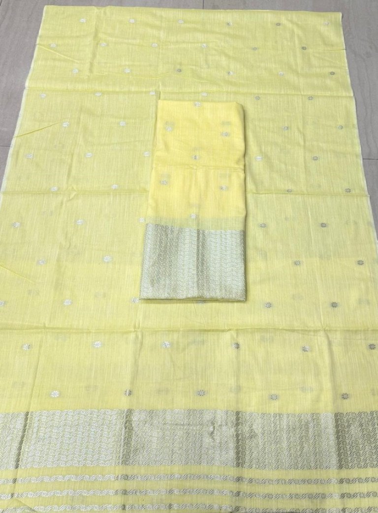 Cotton Mekhela Sador With Blouse Material / 03530007001