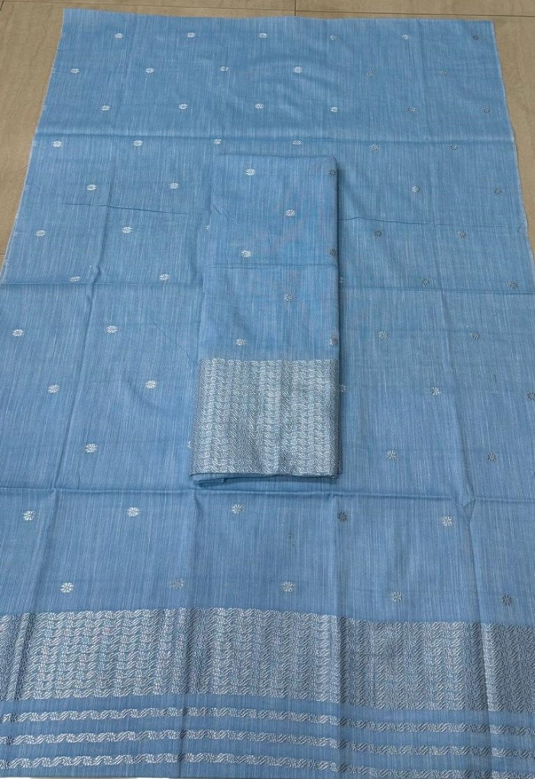 Cotton Mekhela Sador With Blouse Material / 03530007001