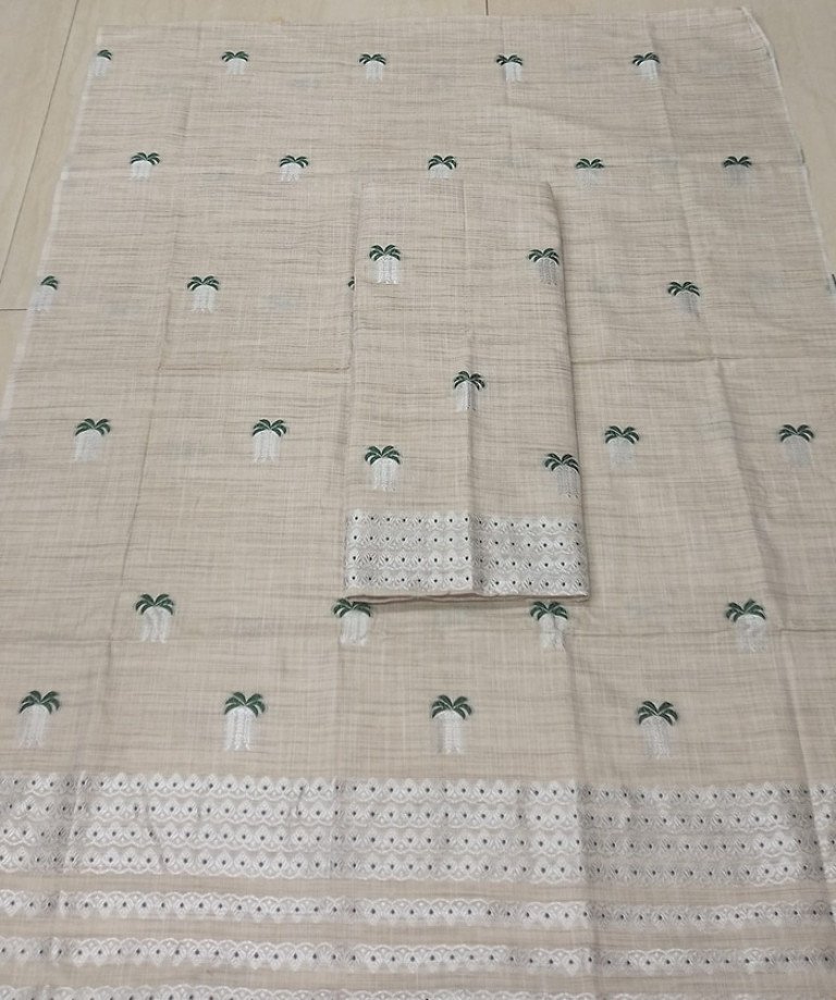 Khadi Cotton Mekhela Sador With Blouse Material / 03530003001