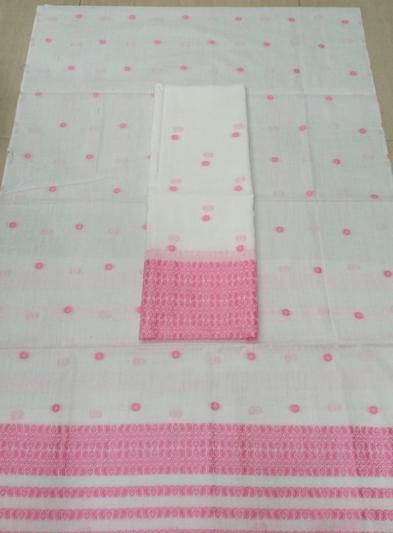 Cotton Mekhela Sador With Blouse Material / 03530004001