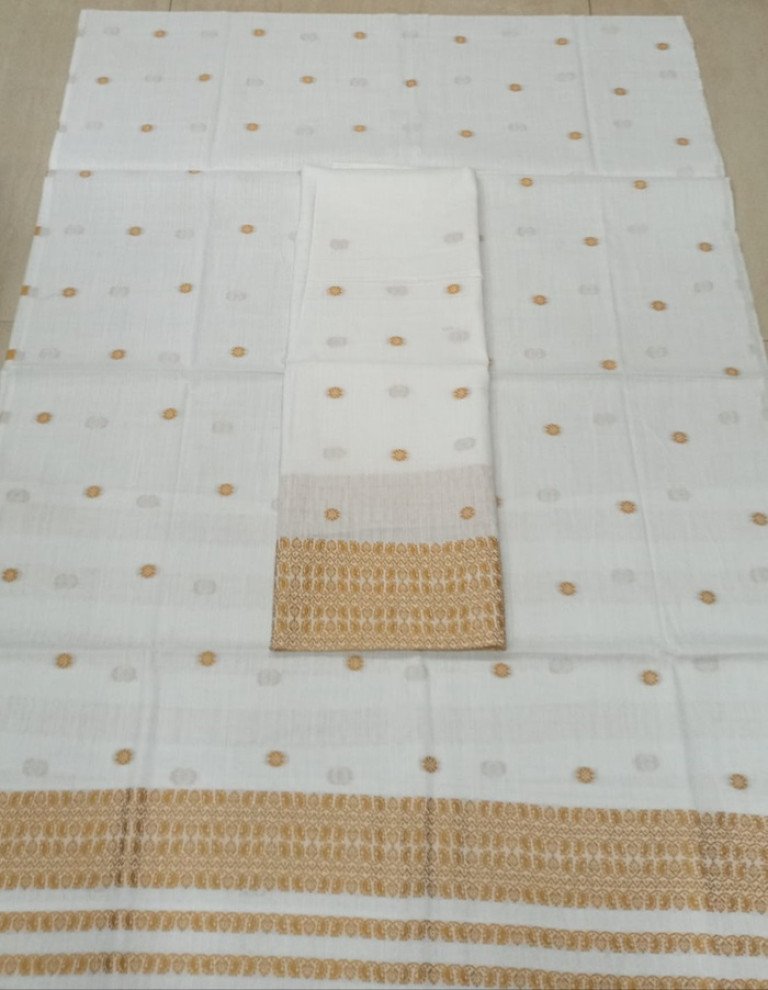 Cotton Mekhela Sador With Blouse Material / 03530004001