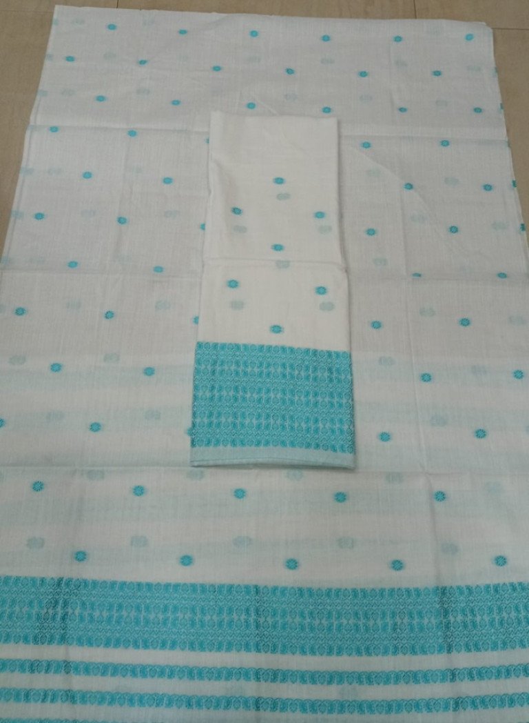 Cotton Mekhela Sador With Blouse Material / 03530004001