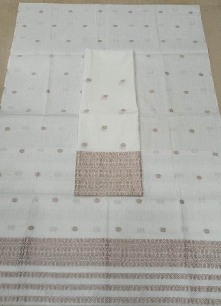 Cotton Mekhela Sador With Blouse Material / 03530004001