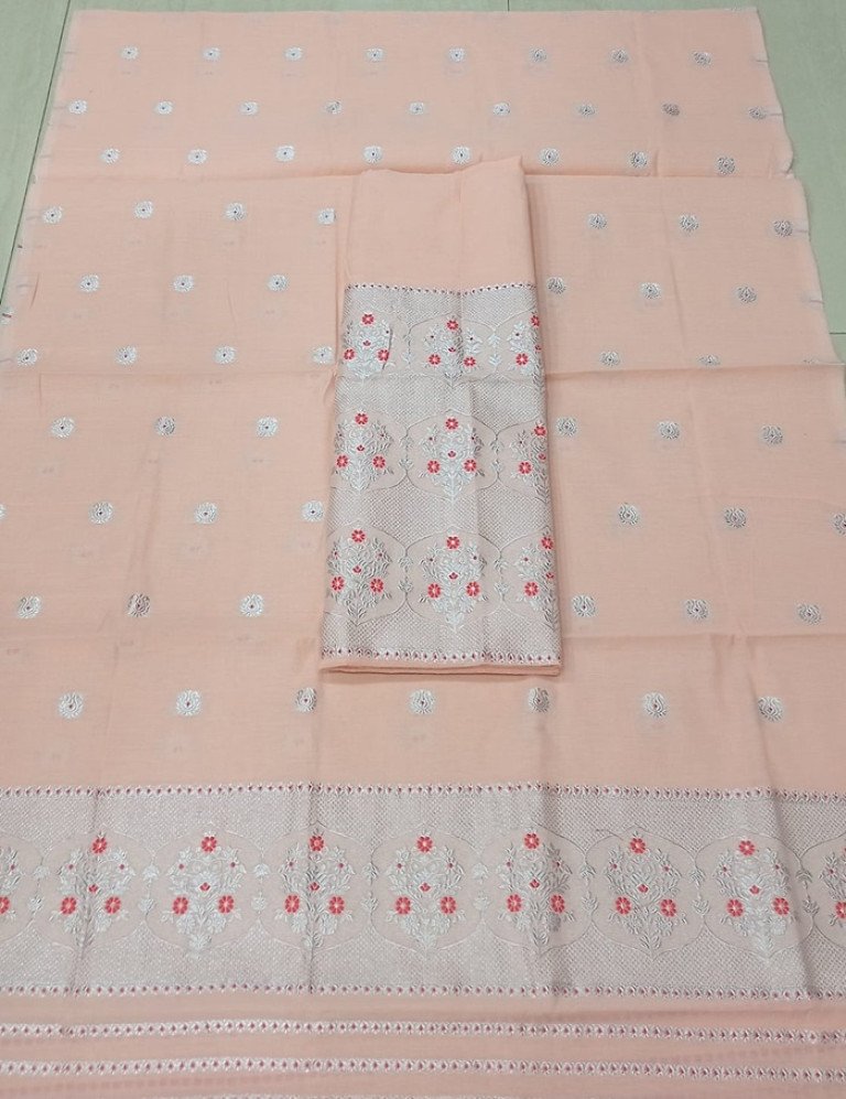 Cotton Kesapaat Mekhela Sador With Blouse Material / 03530008001